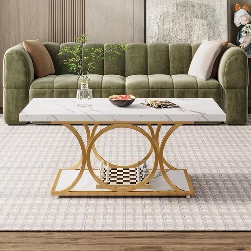 Rectangle coffee table - coffee, 2-tier