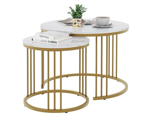 Round coffe table set
