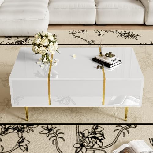 High gloss coffee table - table, 2