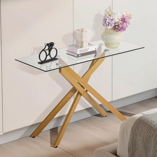 Gold glass coffee table - coffee,