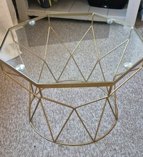 Gold Geometric Glass Coffee