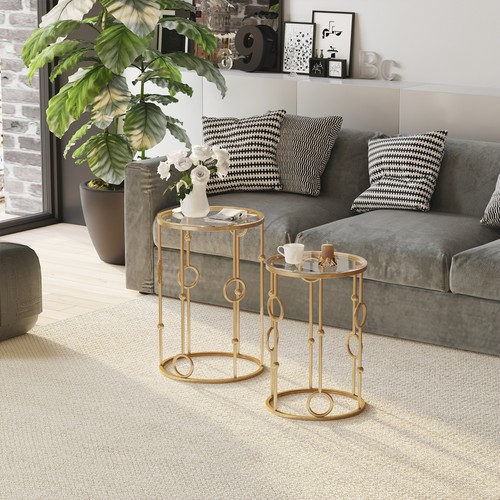 Round coffee tables set 2 - tables,