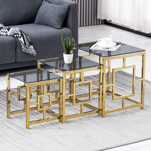 Set glass nesting coffee - set,
