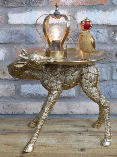 Quirky gold giraffe - gold,