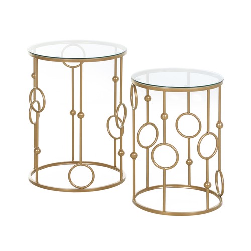 Homcom set nesting coffee - of,