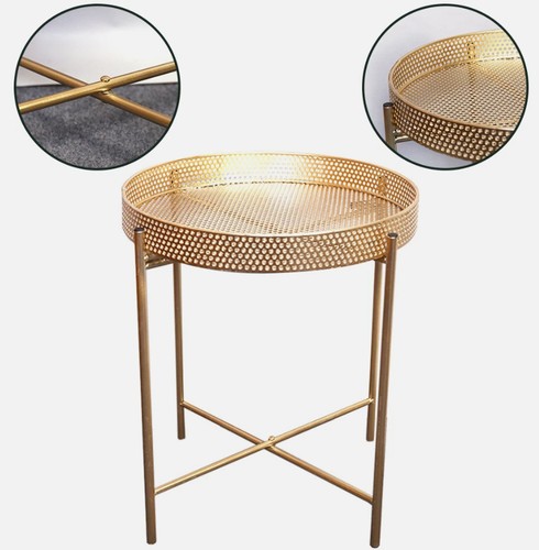 Gold metal side end - gold,