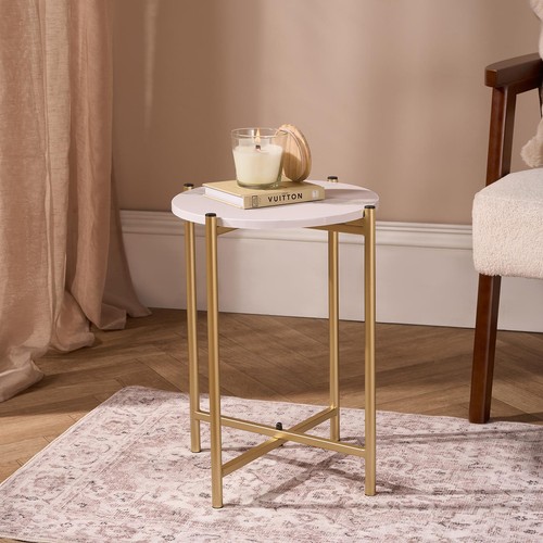 Ohs round side table - side, coffee