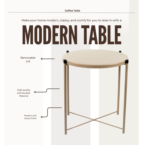 Coffee table round side - table, stand